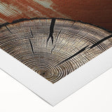 Abstract strokes and lines design on a rolled canvas wall art print, showcasing vibrant colors and modern artistic flair, perfect for contemporary home decor.