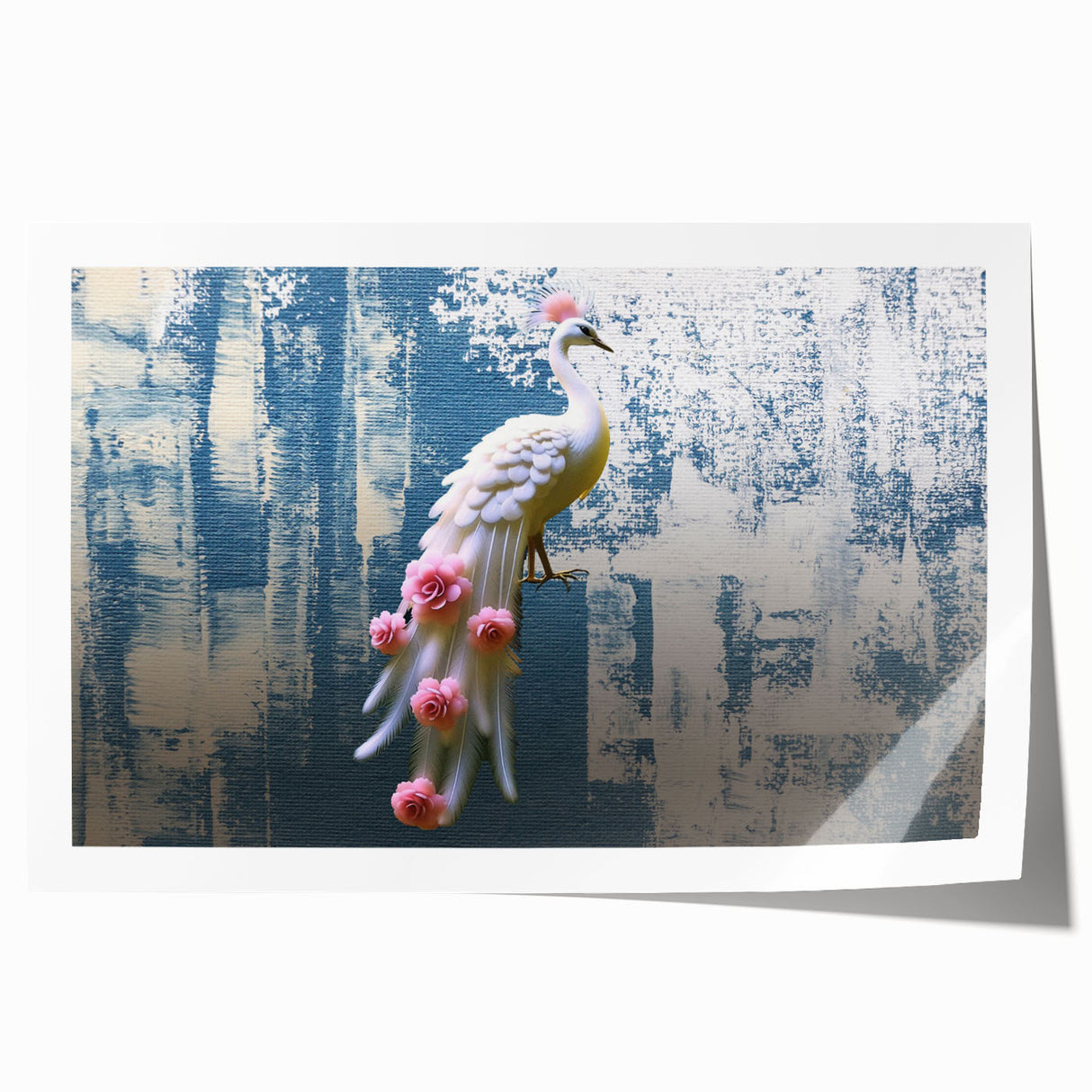 Abstract wall art print showcasing a vibrant composition of colorful strokes and lines, perfect for modern home decor. Ideal for adding a creative touch to any room.