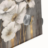 Close-up of an abstract strokes and lines wall art design showcasing vibrant colors and fluid patterns on acrylic glass, perfect for modern home decor.