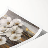 Abstract strokes and lines design in vibrant colors, ideal for modern home decor. This rolled print offers a stylish, artistic touch to any interior space.