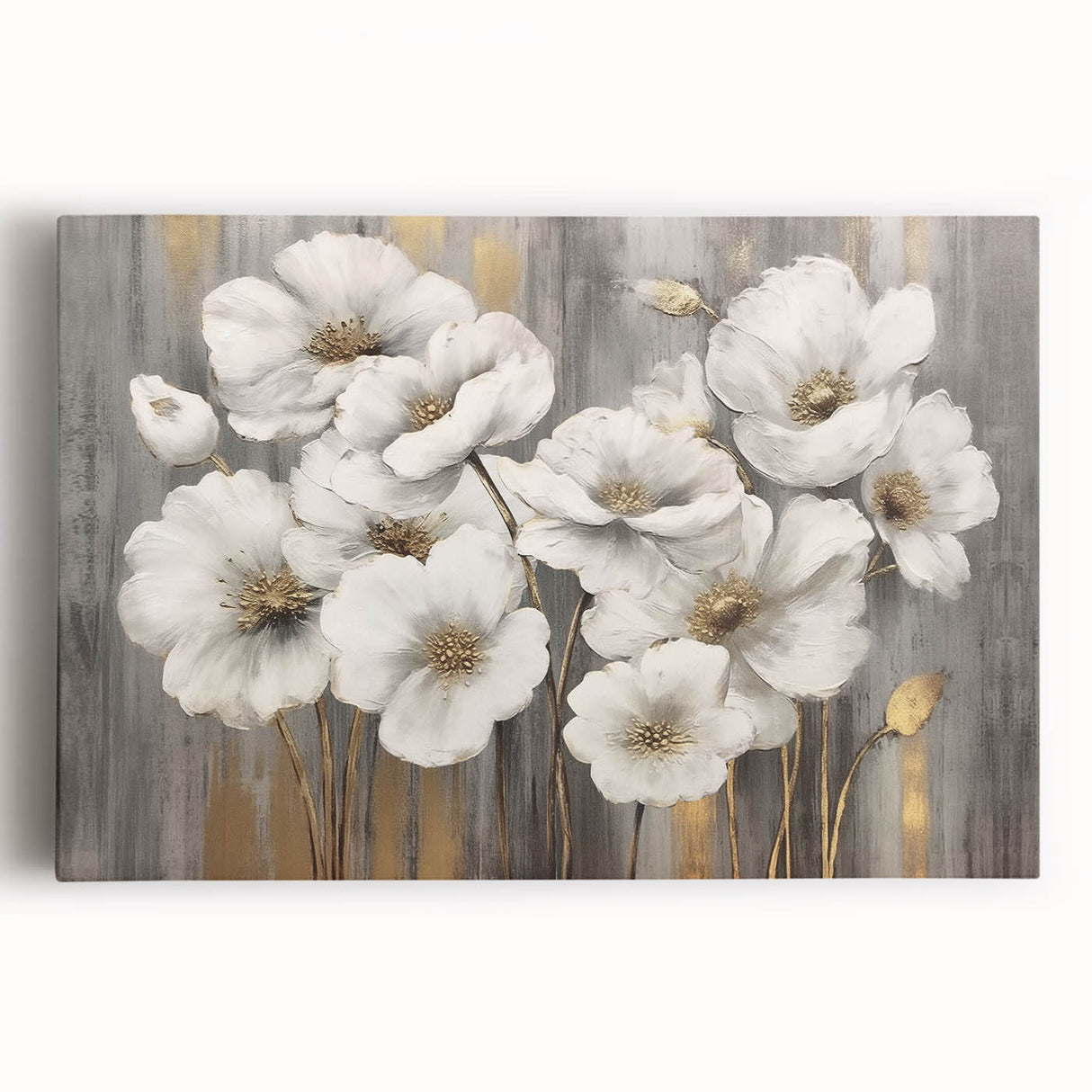 Abstract wall art design showcasing colorful strokes and lines on stretched canvas, perfect for modern decor. Ideal for adding a vibrant touch to any room.