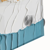 Close-up of an abstract wall art piece showcasing vibrant strokes and lines in bold colors, designed for modern decor, perfect for enhancing any living space.