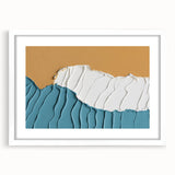 Abstract strokes and lines design framed wall art collection in white matting, showcasing vibrant colors and modern aesthetic, perfect for contemporary decor.