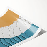 Abstract wall art design featuring vibrant strokes and lines in a dynamic color palette, ideal for modern home decor. The rolled print showcases artistic creativity and adds a contemporary touch to any space. Perfect for enhancing living rooms or offices.