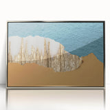 Framed abstract wall art featuring dynamic strokes and lines in a silver-acrylic finish, perfect for modern home decor. Ideal for enhancing contemporary interiors with a touch of elegance.