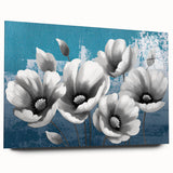 Abstract wall art showcasing vibrant strokes and lines in a contemporary design, displayed in acrylic glass, perfect for modern home decor.