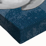 Colorful abstract strokes and lines create a vibrant wall art design on stretched canvas, showcasing intricate patterns and textures ideal for modern decor.