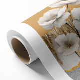 Abstract wall art showcasing vibrant strokes and lines in bold colors, perfect for modern decor. Designed as a rolled canvas for easy display and shipping.