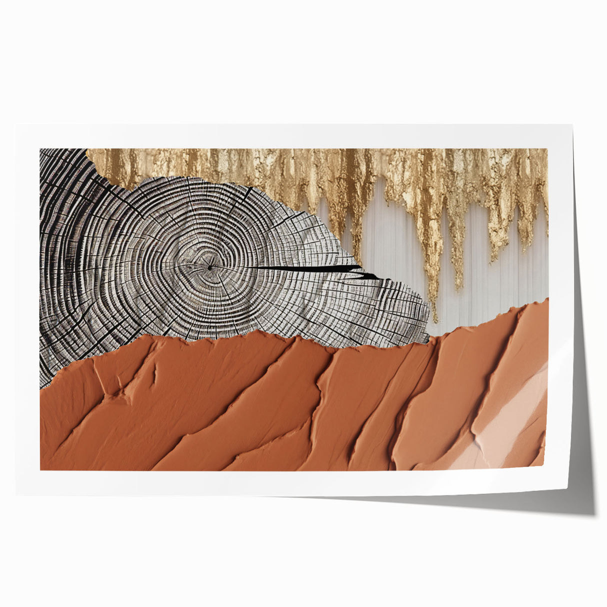 Abstract wall art print showcasing vibrant strokes and lines in bold colors, ideal for modern home decor. The design features a contemporary aesthetic, perfect for enhancing any living space.