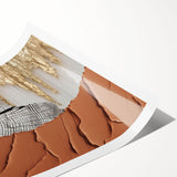 Abstract strokes and lines design in vibrant colors on rolled wall art print, showcasing modern artistic expression, ideal for contemporary home decor.