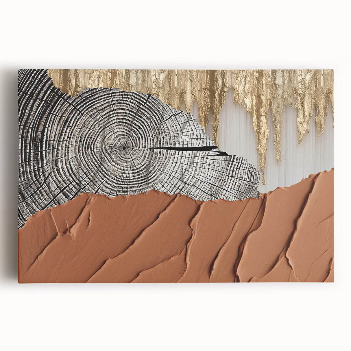 Abstract wall art featuring vibrant strokes and lines in a modern design, displayed on stretched canvas with a sleek front view, perfect for contemporary decor.