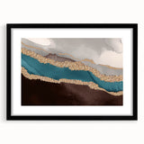 Abstract wall art featuring black and white strokes and lines, framed with a mat, showcasing modern design elements that enhance contemporary decor.