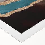 Abstract wall art featuring bold strokes and dynamic lines in vibrant colors, perfect for modern decor. Printed on rolled canvas, ideal for stylish interiors.