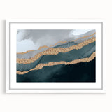 Abstract wall art featuring a collection of vibrant strokes and lines in various colors, framed with a white mat, showcasing a modern artistic design ideal for home decor.