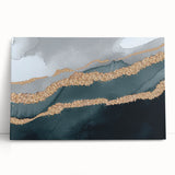 Stretched canvas wall art showcasing an abstract design of colorful strokes and lines, perfect for modern decor. Ideal for brightening living spaces, this artistic piece adds a vibrant touch to any room.