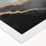 Abstract canvas wall art featuring vibrant strokes and lines in shades of blue, orange, and yellow, ideal for modern decor. Perfect for brightening living spaces.