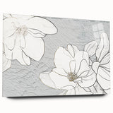 Abstract wall art piece showcasing vibrant strokes and lines in a modern design, displayed in a side view to highlight its acrylic glass finish, perfect for contemporary decor.