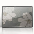 Framed wall art showcasing an abstract design of colorful strokes and lines, featuring a sleek black frame, perfect for modern decor enhancement.