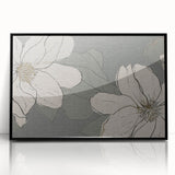 Framed wall art showcasing an abstract design of colorful strokes and lines, featuring a sleek black frame, perfect for modern decor enhancement.