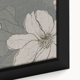 Close-up of a framed canvas featuring an abstract strokes and lines design, showcasing vibrant colors and intricate patterns, perfect for modern home decor.