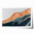 Abstract wall art print featuring dynamic strokes and lines in vibrant colors, ideal for modern home decor. Perfectly rolled for easy framing and display.