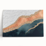 Abstract wall art featuring bold strokes and lines in vibrant colors, displayed on a stretched canvas, perfect for modern decor and artistic flair.