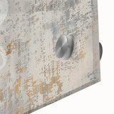 Abstract strokes and lines design in vibrant colors on acrylic glass wall art, showcasing a modern artistic expression ideal for contemporary home decor.