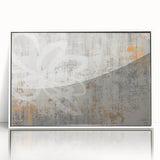 Framed abstract wall art featuring colorful strokes and lines in a modern design, showcased against a white background, perfect for contemporary home decor.