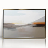 Framed wall art showcasing an abstract design with gold strokes and lines on a dark background, perfect for contemporary home decor. Ideal for modern living spaces.