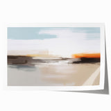 Abstract wall art print featuring vibrant strokes and lines in a contemporary design, ideal for modern home decor. The rolled canvas is packaged securely in a protective tube for safe delivery.