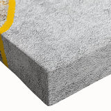 Close-up of a vibrant abstract wall art canvas featuring dynamic strokes and lines in bold colors, showcasing modern artistic design perfect for contemporary interiors.