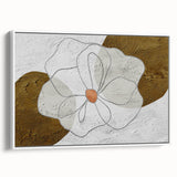 Framed canvas wall art featuring an abstract design of colorful strokes and lines against a white background, ideal for modern home decor, showcasing vibrant hues that enhance any living space.