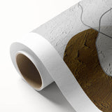 Abstract canvas wall art design showcasing vibrant strokes and lines in shades of blue, orange, and yellow, ideal for modern home decor. Perfect for adding a contemporary touch to living spaces.