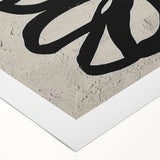 Abstract wall art design featuring colorful strokes and lines on rolled canvas, showcasing vibrant hues of blue, yellow, and pink, perfect for modern decor.