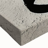 Close-up of an abstract strokes and lines design stretched canvas wall art, showcasing vibrant colors and fluid patterns, perfect for modern home decor.