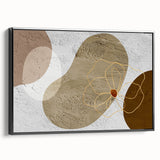 Framed canvas wall art showcasing an abstract strokes and lines design in black, emphasizing modern aesthetics and artistic flair, perfect for contemporary decor.