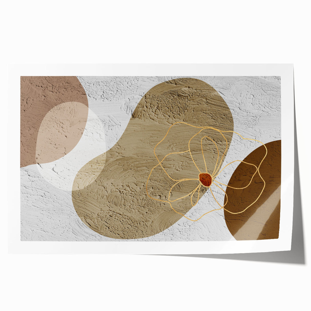 Abstract wall art print featuring a dynamic design of colorful strokes and lines, showcasing a modern aesthetic ideal for home decor. The piece adds a vibrant touch to any space, emphasizing artistic expression and contemporary style.