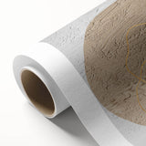 Abstract strokes and lines design on rolled canvas wall art, showcasing vibrant colors and a modern aesthetic, ideal for contemporary home decor.