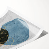 Colorful abstract strokes and lines create a dynamic design in this rolled wall art print, perfect for modern decor. Ideal for enhancing any living space.