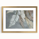 Abstract wall art print showcasing bold strokes and lines in a gold-framed design, featuring a modern aesthetic ideal for contemporary home decor.