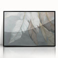 Framed acrylic wall art showcasing an abstract design of colorful strokes and lines, set against a black background, ideal for modern home decor.