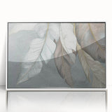 Framed abstract wall art featuring colorful strokes and lines in a modern design, set against a white background, ideal for contemporary home decor.