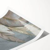 Abstract wall art print featuring dynamic strokes and lines in vibrant colors, showcasing a contemporary design ideal for modern home decor. Perfect for enhancing living spaces with artistic flair.