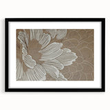 Abstract wall art featuring dynamic strokes and lines in a modern black frame, showcasing a contemporary design perfect for enhancing interior decor.