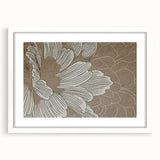 Abstract wall art featuring a modern design of colorful strokes and lines, framed with a white mat, showcasing vibrant hues and contemporary aesthetics.