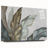 Abstract wall art featuring colorful strokes and lines, displayed in a sleek acrylic glass frame, showcasing a modern design perfect for contemporary decor.