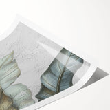 Abstract wall art print featuring vibrant strokes and lines in shades of blue, yellow, and pink, perfect for modern home decor. The rolled canvas design allows for easy hanging and customization in any space.