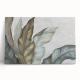 Abstract wall art featuring vibrant strokes and lines in shades of blue, orange, and yellow. Ideal for modern home decor, adding a contemporary touch to any room.