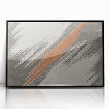 Abstract strokes and lines in a modern design featured in a framed acrylic wall art piece. The artwork showcases a blend of black and soft hues, adding elegance to any interior space. Ideal for contemporary decor enthusiasts looking to enhance their home aesthetics with unique art pieces.