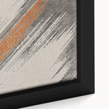 Framed canvas wall art showcasing an abstract design with colorful strokes and lines in vibrant hues. Ideal for modern decor, enhancing interiors with artistic flair.